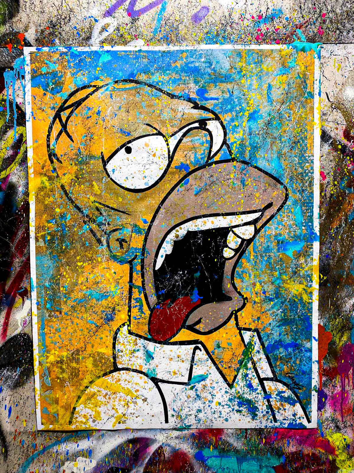 VANDALIZED HOMER SIMPSON - GSUS